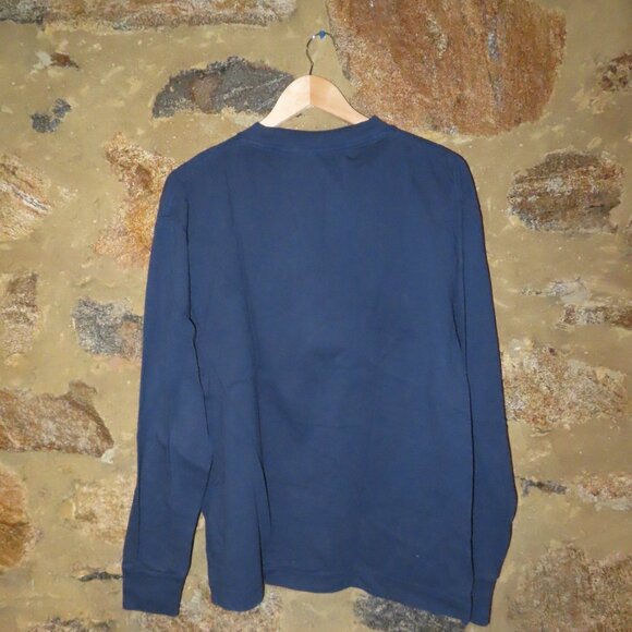 Palm Angels Navy Blue Long Tee - Picture 2 of 3